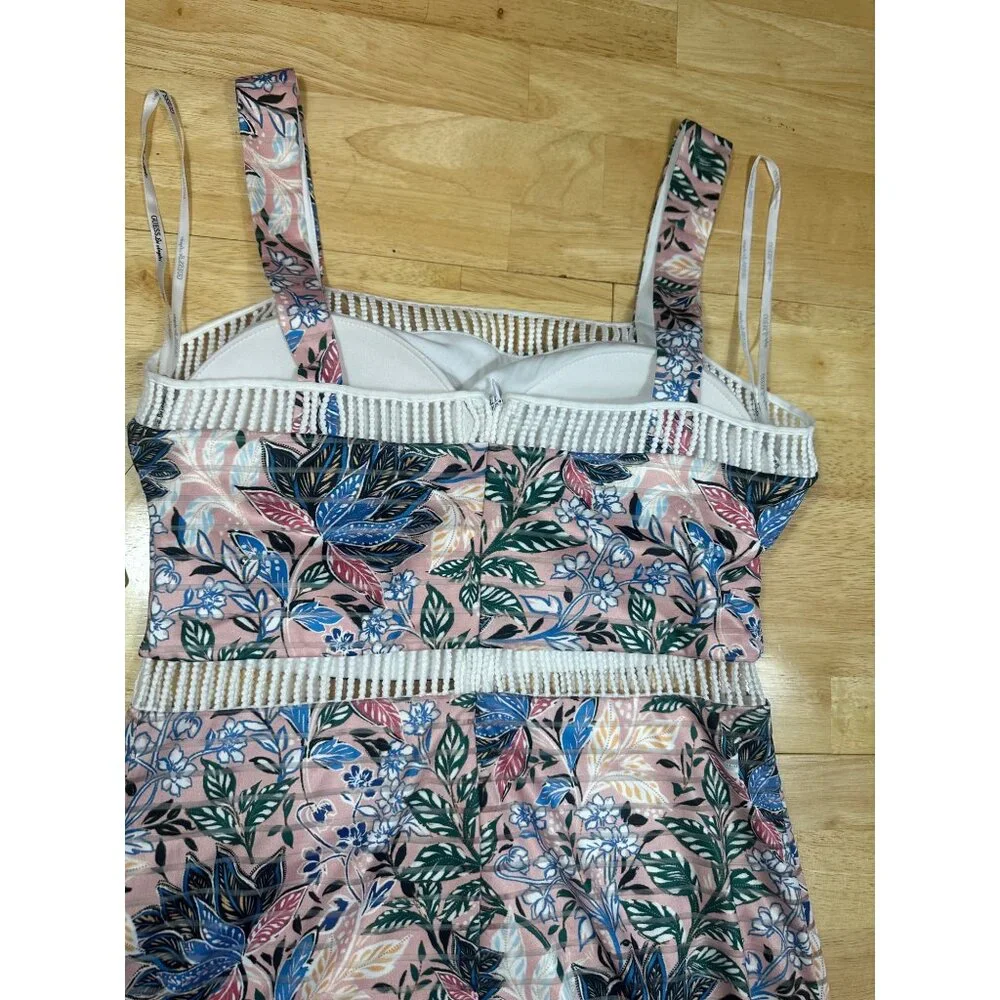 NWT Guess Womens Floral Sleeveless  BodyCon Dress Size 8 - Picture 4 of 9